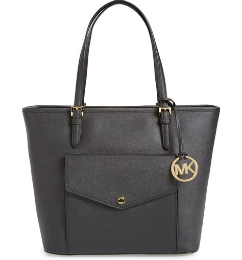 michael kors jet set pocket tote in raspberry k|Michael Kors.